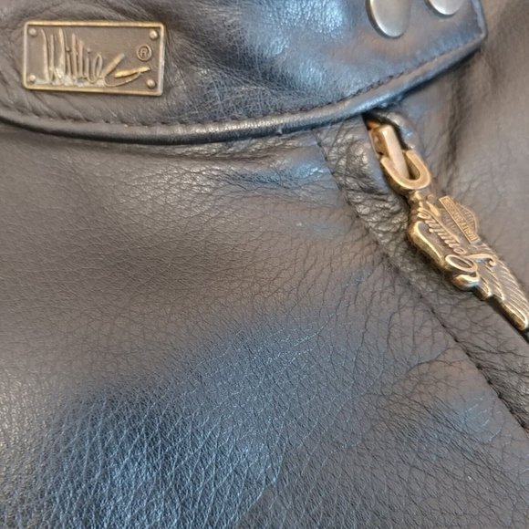 Women's 38 Harley-Davidson Willie G. Leather Jacket Vented with Liner RARE - Picture 4 of 8